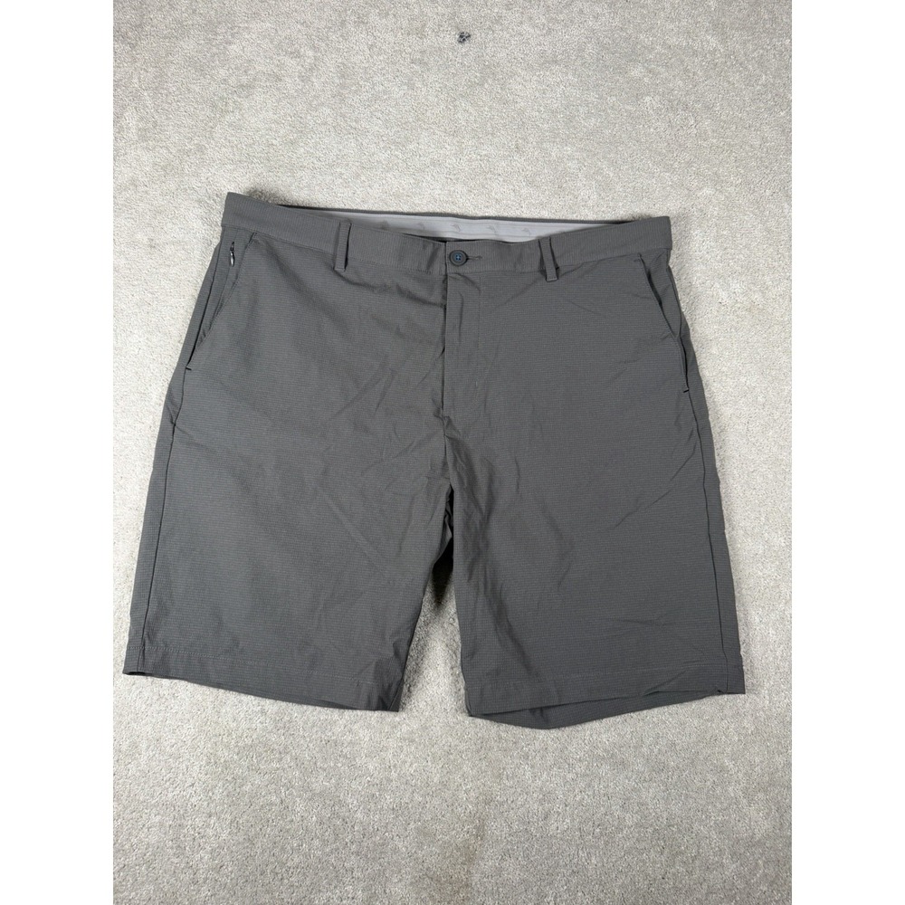 Tommy Bahama Mens Boracay Performance Shorts Grey Micro Grid Size 40 Golf  9.5"